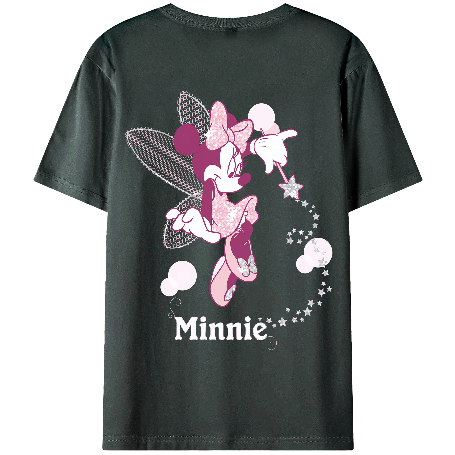 （画像用） ミッキーマウス Mickey Mouse 綿100％ メンズ半袖Tシャツ（バックプリント） 通気性